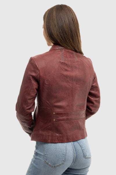 Rexie Womens Fashion Leather Jacket