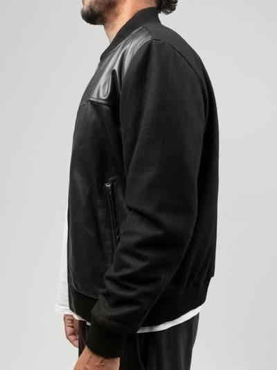 Andre Mens Varsity Leather Jacket