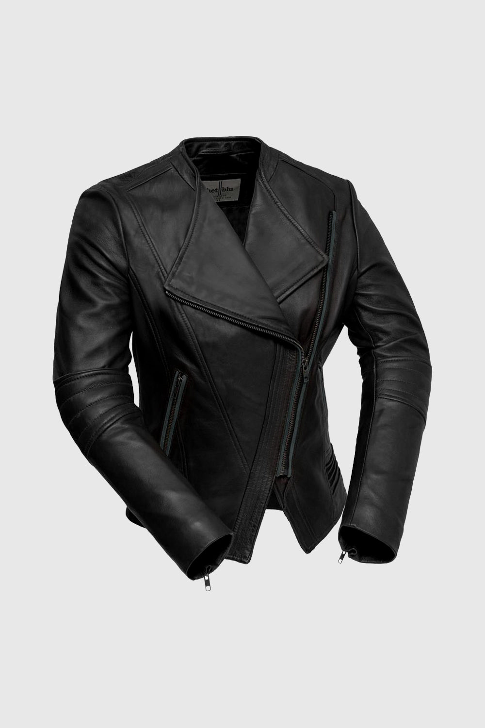 Trish Womens Leather Jacket Black