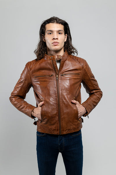 Zack Mens Fashion Leather Jacket