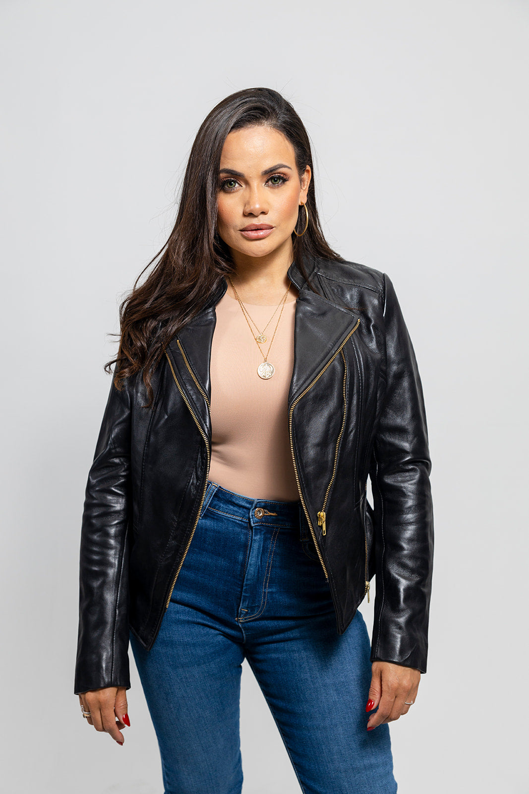 Zoey Womens Fashion Leather Jacket