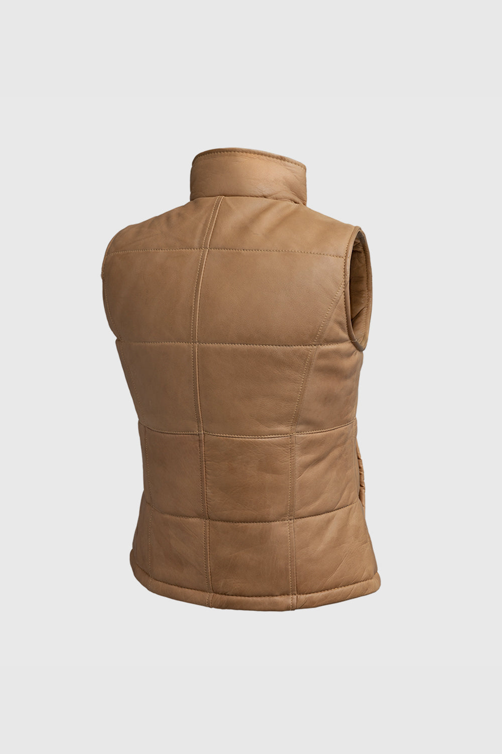 Aleeza Womens Fashion Leather Vest