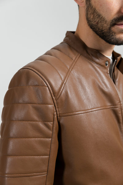 Dustin Men's Vegan Faux Leather Jacket