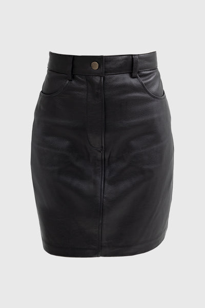 Fashion Leather Pencil Skirt Maddie Whet Blu NYC