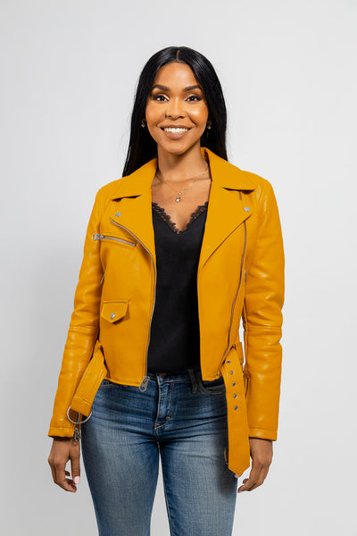 Remy - Women's Vegan Faux Leather Jacket